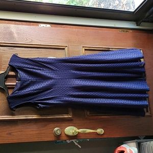 Navy blue A-line dress